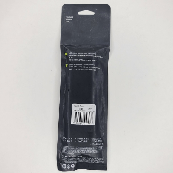 Nike Swoosh Headband Black & White - Picture 5 of 7